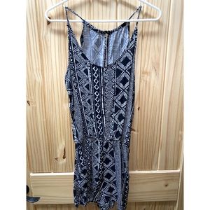 Black and White Light Weight Romper